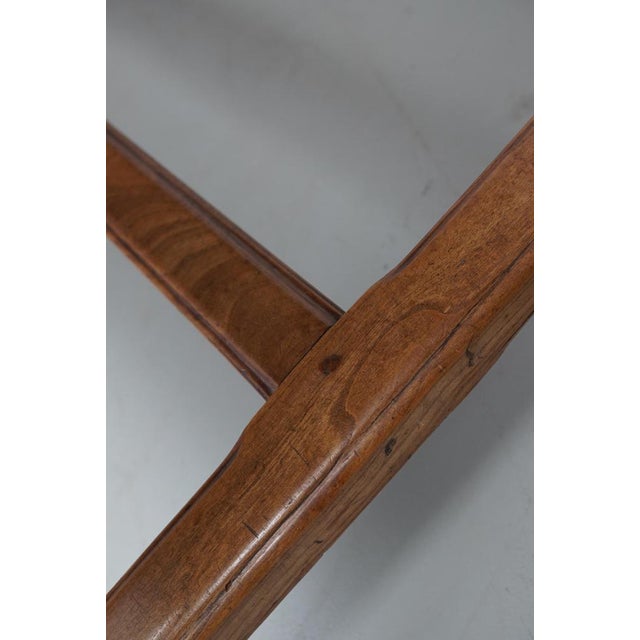 Antique 19th Century French Rustic Elm Farmhouse Dining Table For Sale - Image 15 of 18