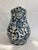 1950s Chinese Blue & White Crackle Glaze Porcelain Pitcher With Figural Face Motif For Sale - Image 9 of 10