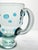 2000 - 2009 Mexican Aqua Blue Confetti Raised Pebble Mexican Hand Blown Glass Pitcher Jug For Sale - Image 5 of 7