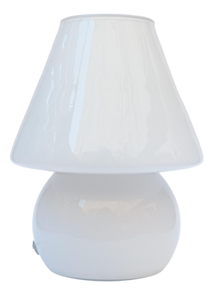 Italian Glass Mushroom Table Lamp, 1960s