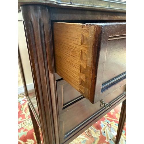 Louis XVI Style Mahogany Bedside Tables, Set of 2 For Sale - Image 3 of 7