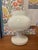 White glass table lamp by Valasske Mezirici, 1970s Made in Czechoslovakia. Fully functional. Original condition. This...