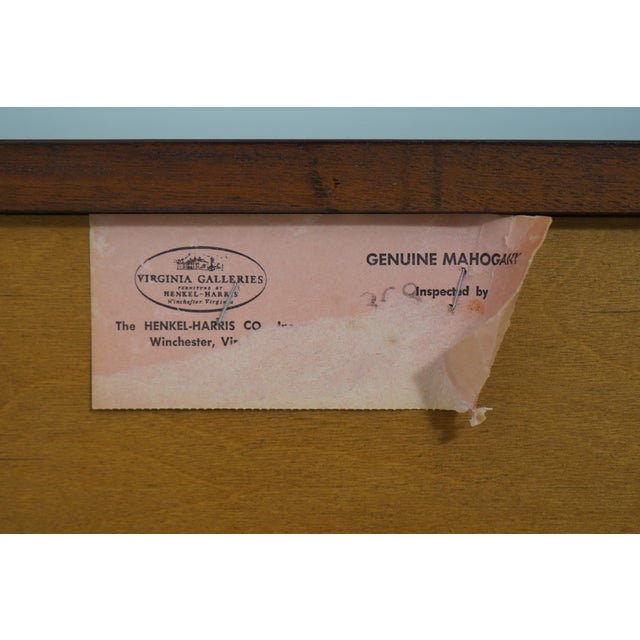 Henkel Harris Spnea Blockfront Mahogany Chest For Sale - Image 12 of 12