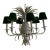 1970s Italian White Painted Tole Pineapple Chandelier For Sale