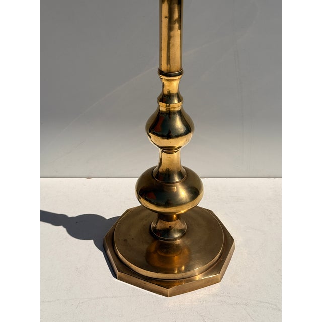 1970s Brass Standing Champagne Cooler / Planter For Sale - Image 9 of 11