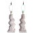 Post Modern Zig Zag Plaster Table Lamps by Ziggurat - a Pair For Sale