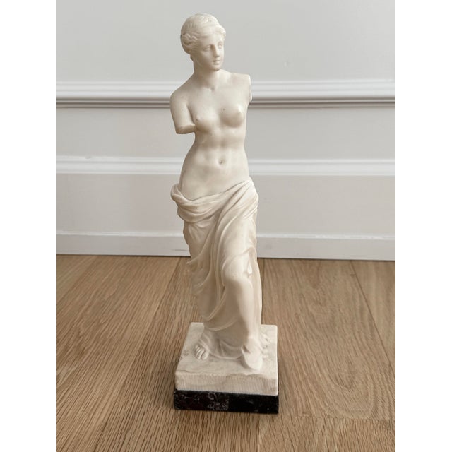Ivory Vintage Venus De Milo Statue on Brecciated Marble Base - 12.5" For Sale - Image 8 of 8