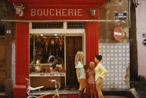 Saint Tropez Boucherie Print by Slim Aarons