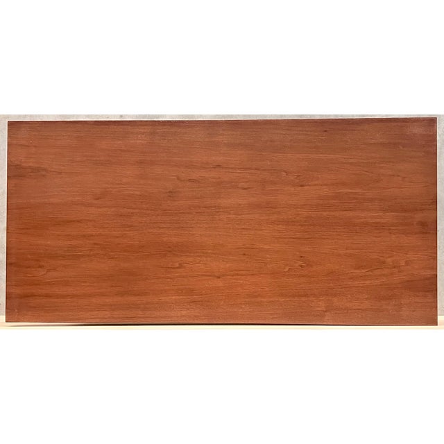 Wood Early 20th Spanisht Walnut Country Farm Desk with Two Drawers For Sale - Image 7 of 18