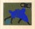 Blue Coat by Paul Klee depicting a figure in a blue coat, executed on paper mounted on cardboard in 1940. by piemags/PL...