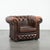 English Style Brown Cowhide Chesterfield Armchair For Sale - Image 17 of 17