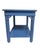 Wood 1970s Wedgewood‑Blue High‑Gloss Chippendale Table • Coastal Chinoiserie Accent For Sale - Image 7 of 7