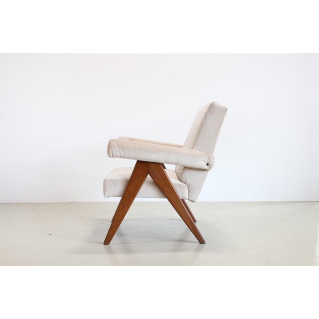 Italian Armchair in Mohair For Sale - Image 4 of 10