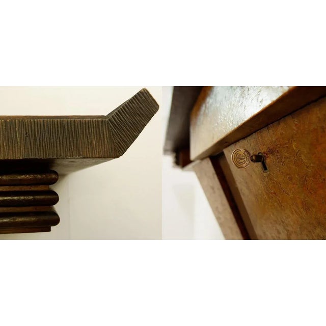 Extra Large Wood Console by Pier Luigi Colli, Italy, 1950s For Sale - Image 9 of 10