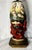 Sculptural Ceramic Dragon Table Lamp With Applied Flowers and Pierced Metal Base For Sale In New York - Image 6 of 9