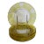 Set of 6 Yellow Over Clear Bohemian Glass Plates For Sale