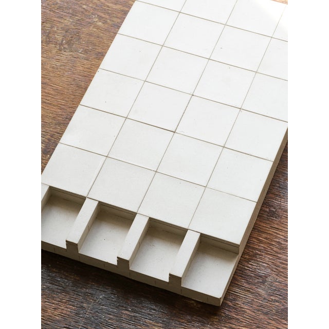 Bauhaus Brutalist Concrete Wall Art in Off White by Tom's Factory For Sale - Image 3 of 7