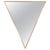 Handcrafted Triangular Brass Mirror attributed to Sandro Petti, Rome, Italy, 1970s For Sale - Image 17 of 17