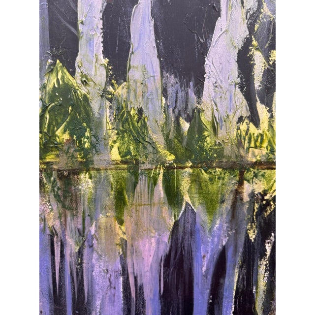 Reflections on Water by Kathleen Varadi, Contemporary Abstract Painting For Sale - Image 4 of 8