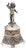 Chiseled Silver Table Bell For Sale