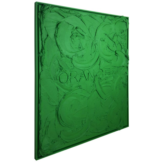 Giuseppe Castellano for GC Light Italia, Orange?, 2026, Concrete on Canvas For Sale - Image 4 of 5