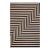 Early 21st Century Modern Bauhaus Kilim Beige Black Wool Rug For Sale