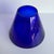 Mid-Century Modern Vintage Hand Blown Conical Cobalt Blue Glass Vase For Sale - Image 3 of 10