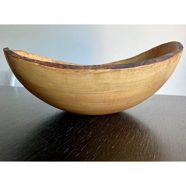 Collector’s Piece - Spencer Peterman Spalted Maple Bowl, Calvin Klein Home Exclusive Collaboration For Sale In Chicago - Image 6 of 9