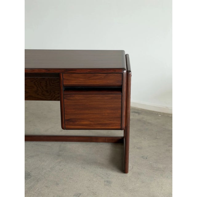 Mid-Century Modern Mid-Century Modern Danish Rosewood Executive Desk – Floating Top For Sale - Image 3 of 18