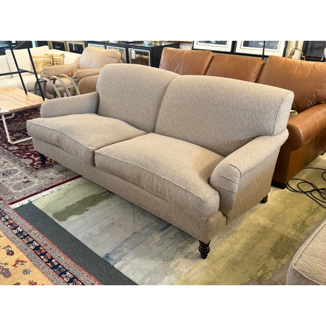 J. Fitzgerald English Traditional Rolled Arm Sofas on Casters, a Pair For Sale - Image 11 of 13