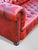 1920s 20th Century Red Leather 3-Seater Chesterfield, 1920s For Sale - Image 5 of 9