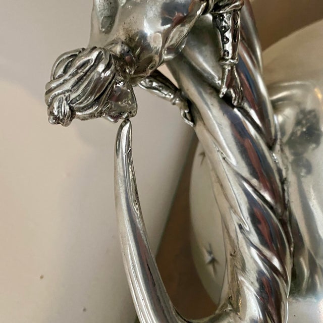 Piero Figura Pewter Wine Chiller Vase Centerpiece for Neiman Marcus For Sale - Image 13 of 15