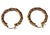 Modern 14k White and Yellow Gold Twisted Rope Hoop Earrings a Pair For Sale - Image 3 of 7