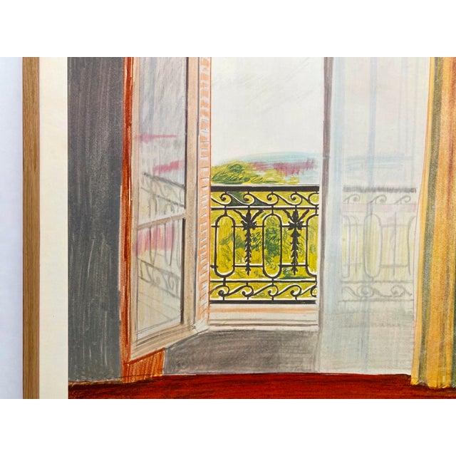 David Hockney Vintage 1981 Lithograph Print Framed Large New York Film Festival Poster " Window, Grand Hotel, Vittel " 1970 For Sale In Kansas City - Image 6 of 18