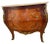 Brown Antique French Bombe Nightstand, Commode Chest of Drawers, Inlays, Marble Top For Sale - Image 8 of 13