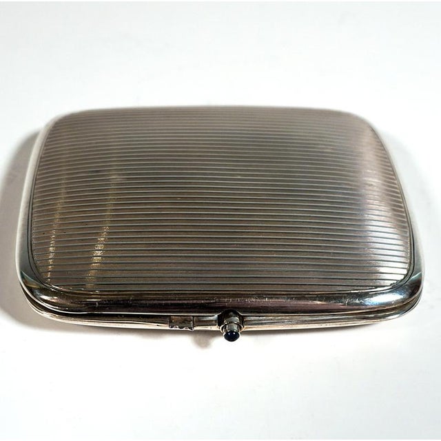 Gold Art Nouveau Silver Cigarette Case, 1890s For Sale - Image 8 of 10