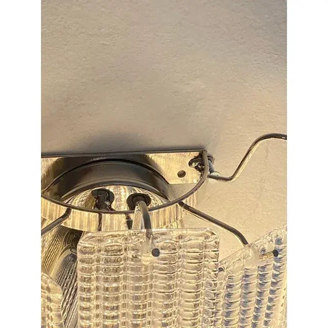 Simoeng “Listelli” Murano Glass Wall Sconce With Diamond Strips - Set of Four For Sale - Image 12 of 13