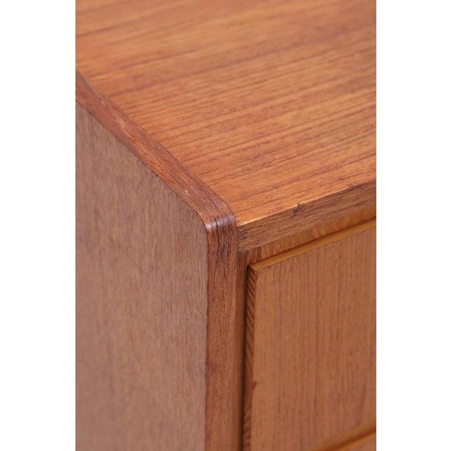 Brown Mid-Century Teak Chest of Drawers, 1960s For Sale - Image 8 of 13