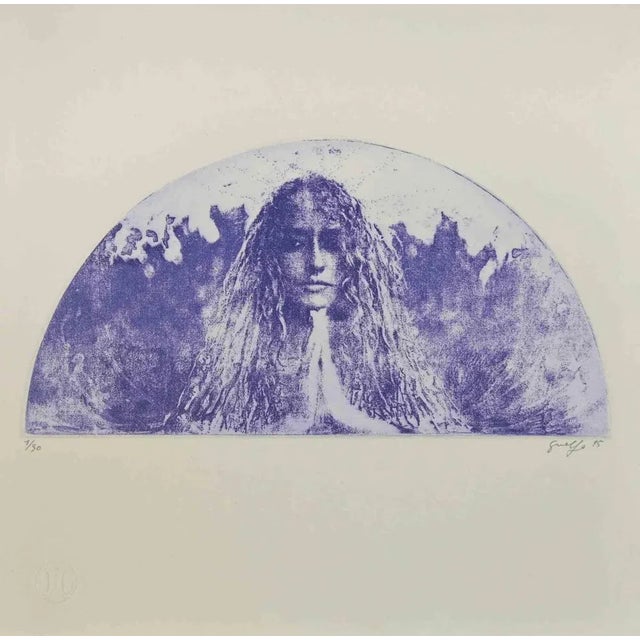 In Dream is a Contemporary Artwork realized in Italy by Guelfo Bianchini (Ancona, 1937) in 1995 . Colored Etching on...