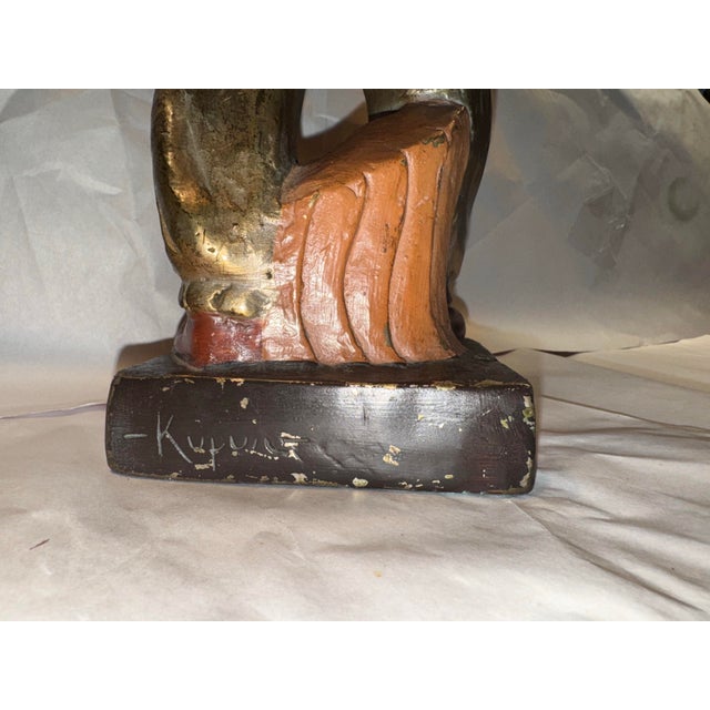 1950s Mid Century Male Performer Ceramic Sculpture For Sale - Image 5 of 9