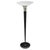 An Art Deco period torchere floor lamp designed by Jean Perzel from France circa 1930. The circular black lacquer stand...