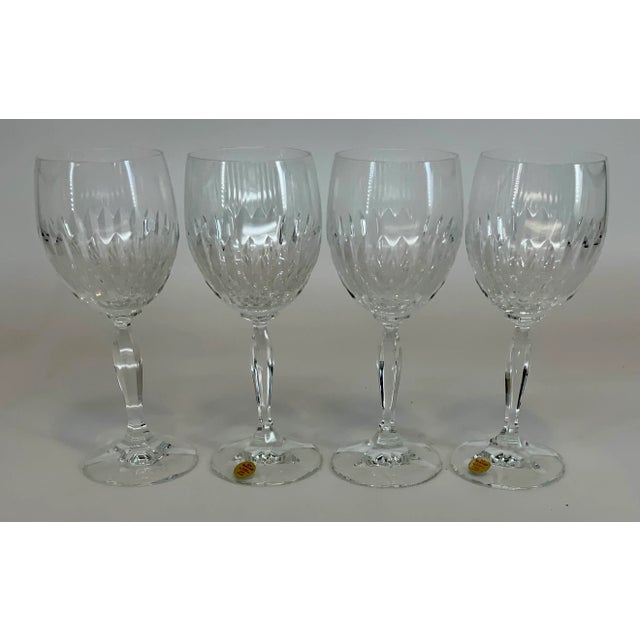Set of 4 Vintage Echt Bleikristall Germany Cristal Wine