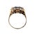 Mid-Century 10k Yellow Gold Synthetic Blue Spinel Birthstone Ring, Size 6.75 For Sale - Image 4 of 5