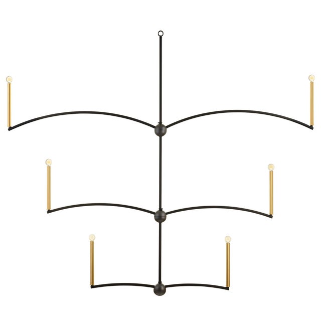 Art Deco Park Avenue Chandelier by Lowcountry Originals For Sale - Image 3 of 3