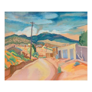 'South-Western Landscape' by Todros Geller, 1937, Art Institute of Chicago, Whitney Museum, Works Progress Administration, Odessa