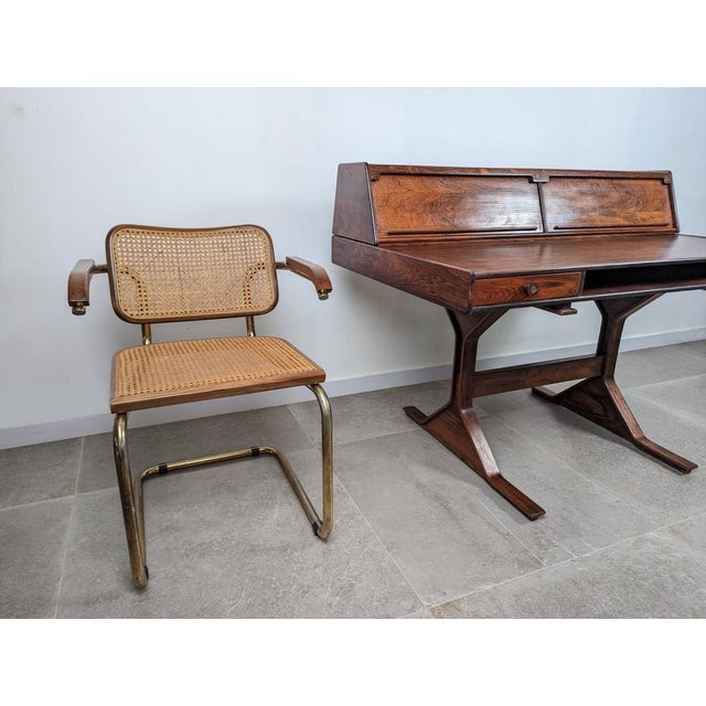 Black Desk attributed to Gianfranco Frattini, Italy, 1950s For Sale - Image 8 of 18