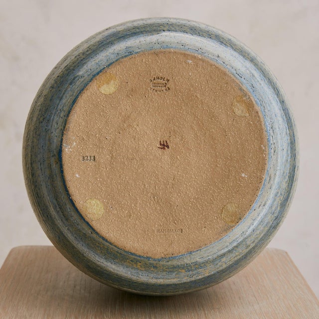 Danish Abstract Motif Ceramic Vase by Noomi Backhausen for Soholm Stentøj, 1970s For Sale In Chicago - Image 6 of 7