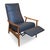 1960s Milo Baughman Recliner 74 reclining lounge chair by Thayer Coggin. The chair reclines with a fold-out footrest, and...