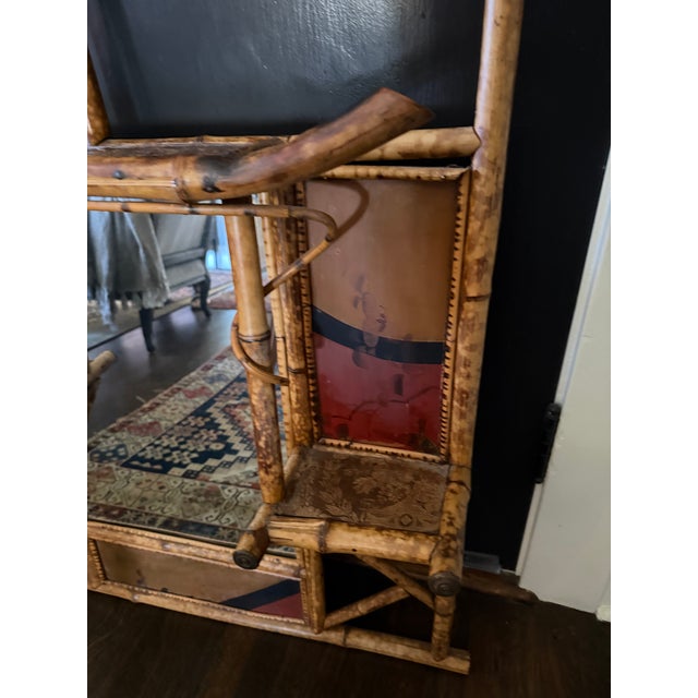 19th Century English Bamboo Mirror For Sale - Image 12 of 17