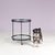 Black Round Trolley Black Metal with Two Glass Tops by Janni Van Pelt NL, 1960s For Sale - Image 8 of 8